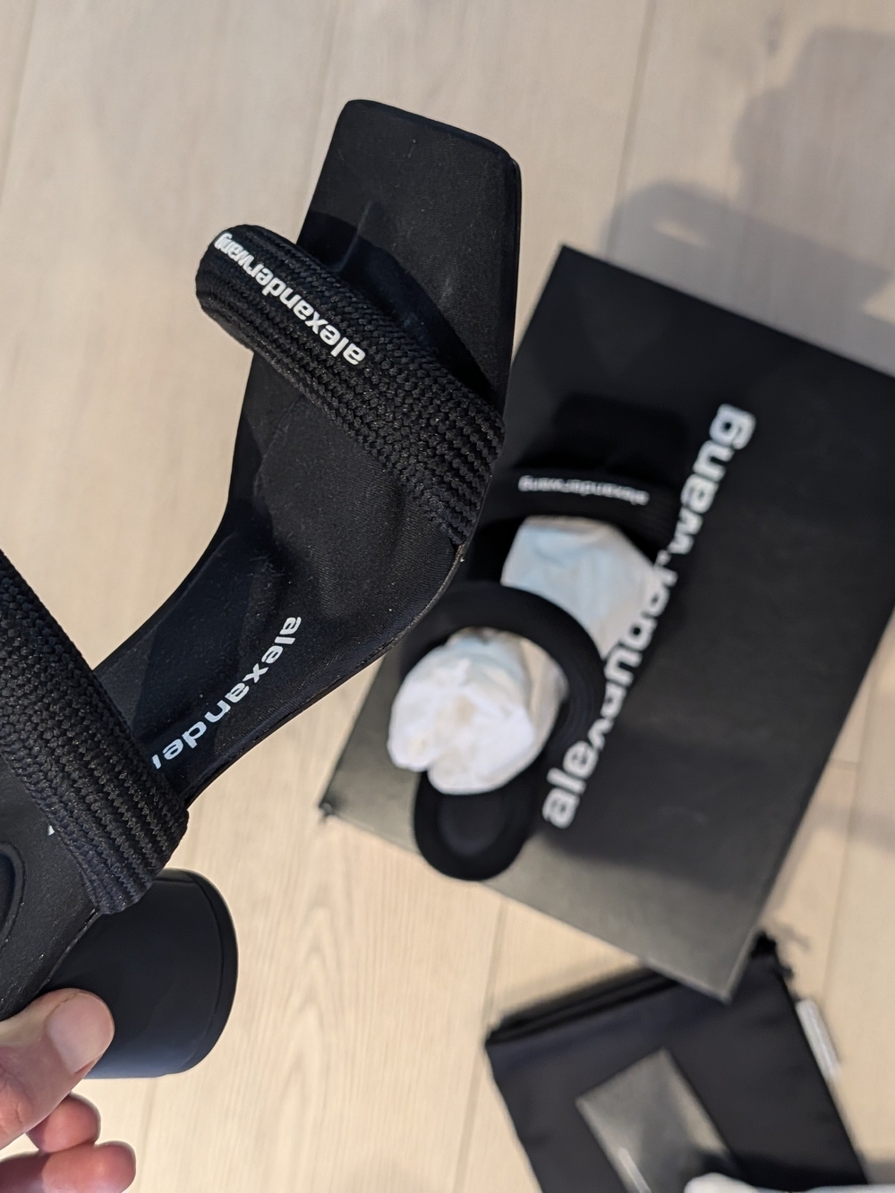 Brand New Alexander Wang Block Heels Size 37 Women's